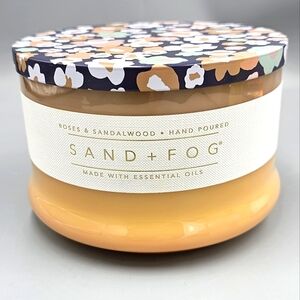Sand + Fog Roses And Sandalwood 4 Wick 28 oz Large Scented Candle